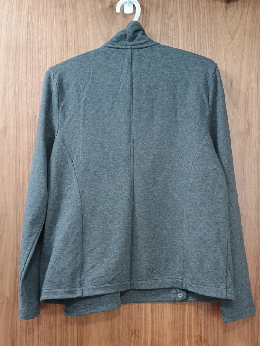 Talbots Gray Open-Style Sweatshirt Jacket LP - Picture 5 of 5